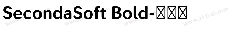 SecondaSoft Bold字体转换 SecondaSoft Bold字体转换